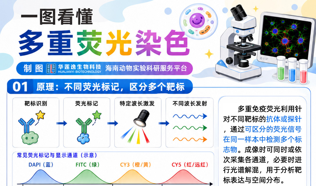 一图看懂多重免疫荧光染色应用与结果